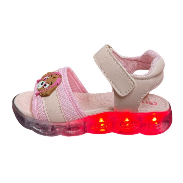 06 sandalia papete infantil feminina menina luz led diversao