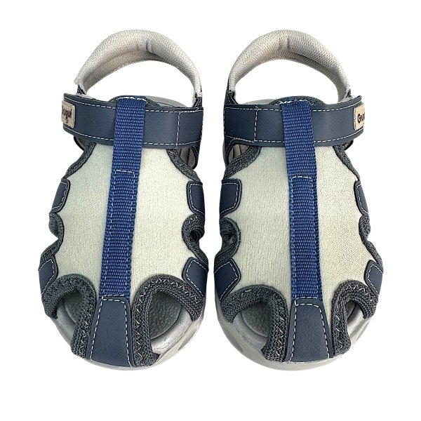 11 sandalia papete infantil menino fechada macia conforto tecido luz led