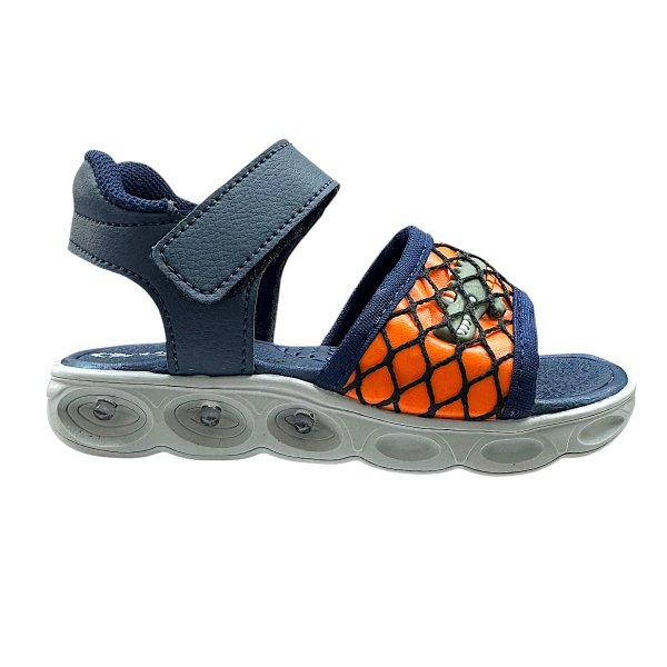 11 sandalia papete infantil masculina led luz ludica macia conforto