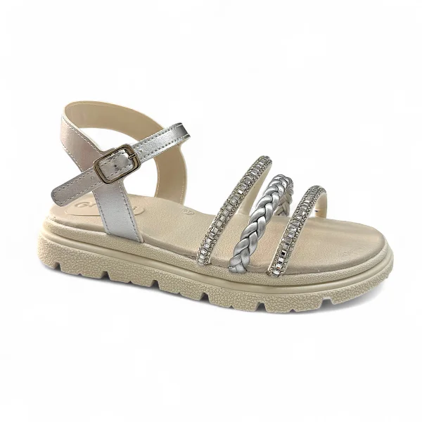 04 sandalia infantil menina modinha leve confortavel dia a dia brilho