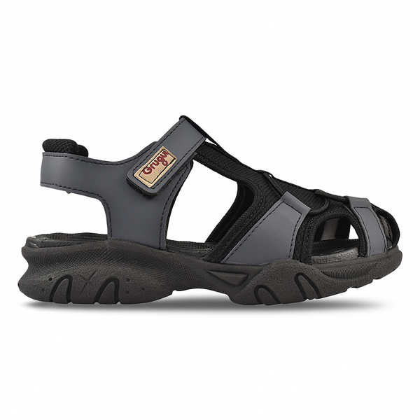 Sandália Infantil Papete Esporte Menino Grugui Gladiador Preto