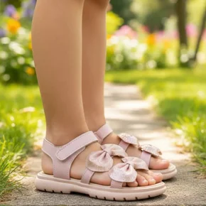 06 sandalia infantil rasteira menina baby laco conforto festa calce facil macia leve batizado