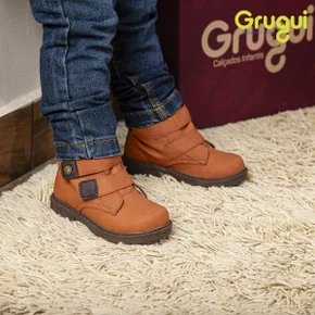 07 bota coturno infantil masculino grugui calce facil dia a dia