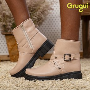 02 bota chelsea infantil feminino grugui tratorada cano medio