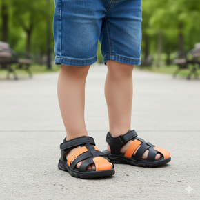 01 sandalia papete infantil masculina grugui conforto dia a dia