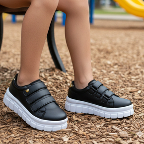 03 tenis feminino casual infantil grugui cano baixo confortavel